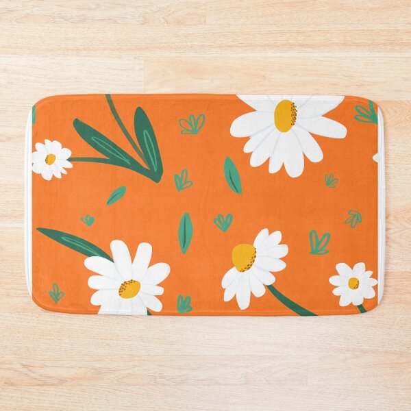 Item preview, Loose field of Daisy in orange background  designed and sold by scarabocchidica.