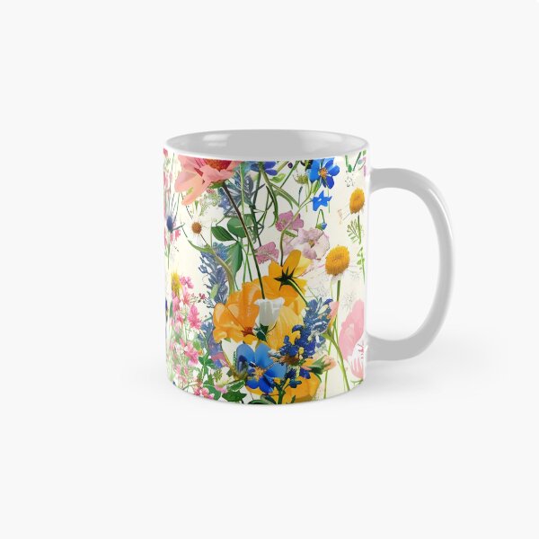 Aperçu de l'œuvre Fleurs et herbe du jardin d'été créée et vendue par P&U Fabric.