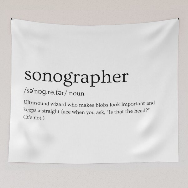 Item preview, Sonographer Slogan Design – “Ultrasound Wizard" designed and sold by Straight-Up Snark.