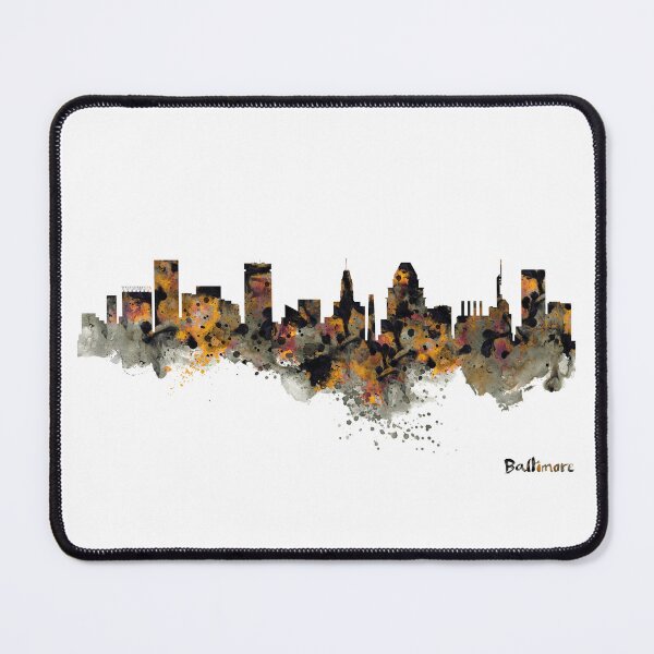 Item preview, Baltimore Skyline Watercolor designed and sold by caracatita75.