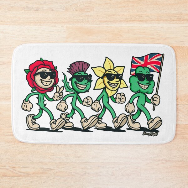 Item preview, Four nations / home nations - national flowers of the United Kingdom designed and sold by jimmy-digital.