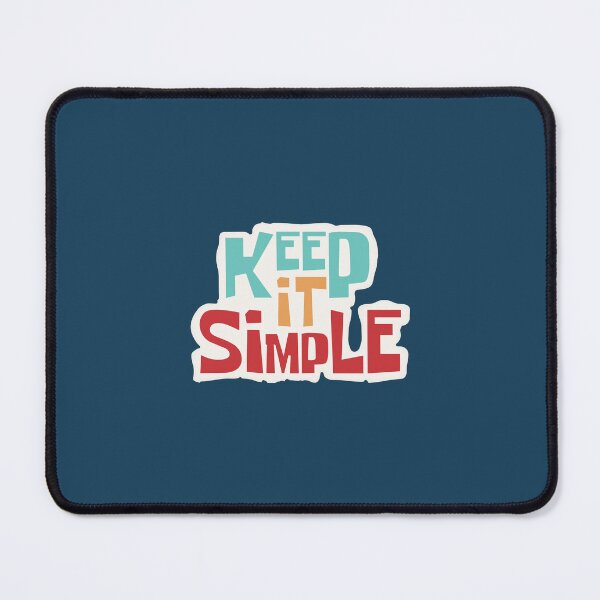 Item preview, Retro Typography - 'Keep It Simple' Minimalist Design designed and sold by trepiu.
