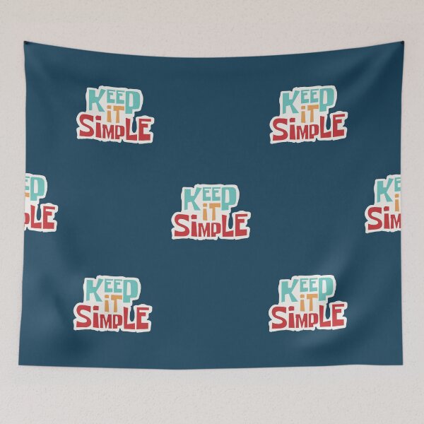 Item preview, Retro Typography - 'Keep It Simple' Minimalist Design designed and sold by trepiu.