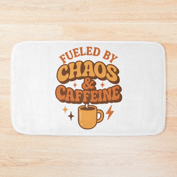 Item preview, Fueled by Chaos and Caffeine - Funny Retro Mom Life Design - Coffee Lover Design - Vintage Sublimation Art for Busy Moms designed and sold by ArtbotsGallery.