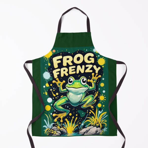 Item preview, Frog Frenzy – Retro Amphibian Mayhem #4 designed and sold by SteadyRolling.