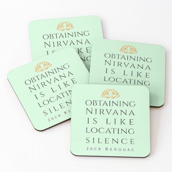 Item preview, Copy of Jack Kerouac quote: Obtaining nirvana is like locating silence designed and sold by artbleed.