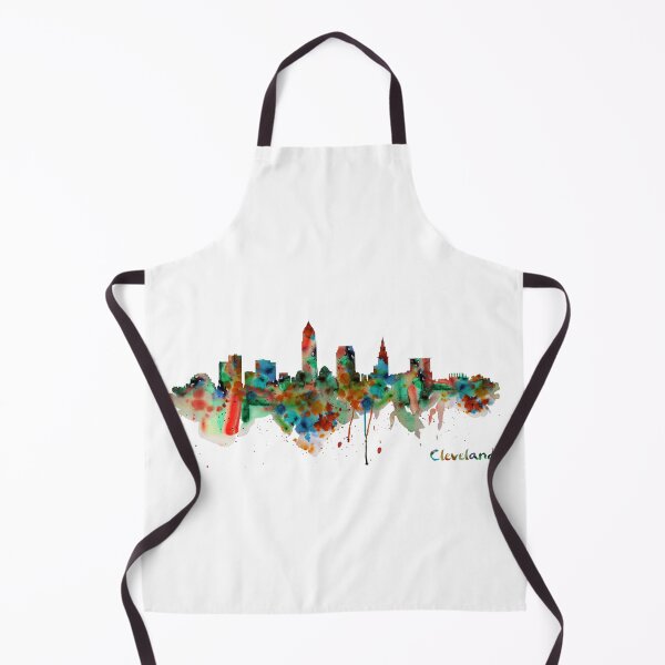 Item preview, Cleveland Skyline Watercolor designed and sold by caracatita75.