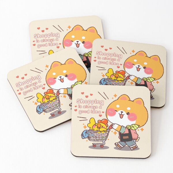 Item preview, Shopping Shiba designed and sold by NasDoodleArt.