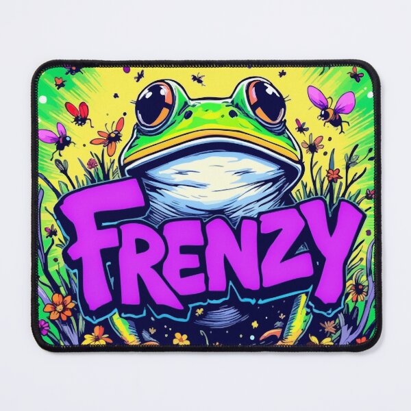 Item preview, Frog Frenzy – Retro Amphibian Mayhem #2 designed and sold by SteadyRolling.