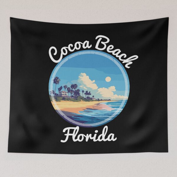 Item preview, Cocoa Beach - Florida (with White Lettering) designed and sold by VelvetRoom.
