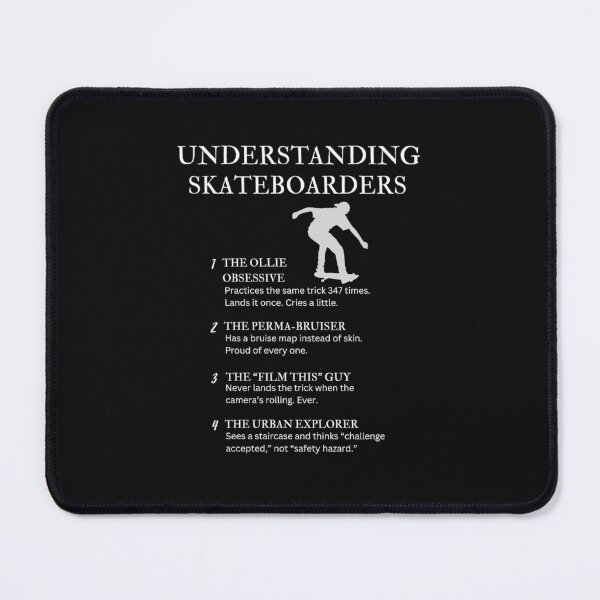 Item preview, Understanding Skateboarders – Funny Skate Culture Humor for Shredders – Black designed and sold by PsyFlow35.