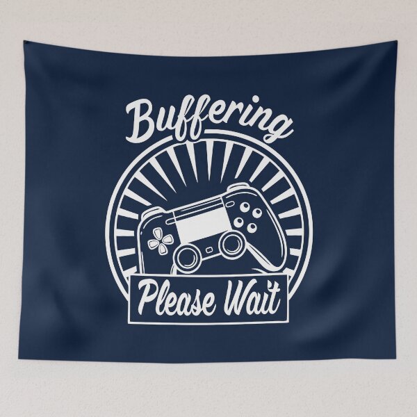 Item preview, Buffering Please Wait Gamer Design designed and sold by Text2tee.