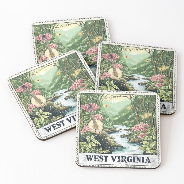 Item preview, West Virginia Stamp State | Distressed Vintage | United States Patriotic designed and sold by TTDesignCo.