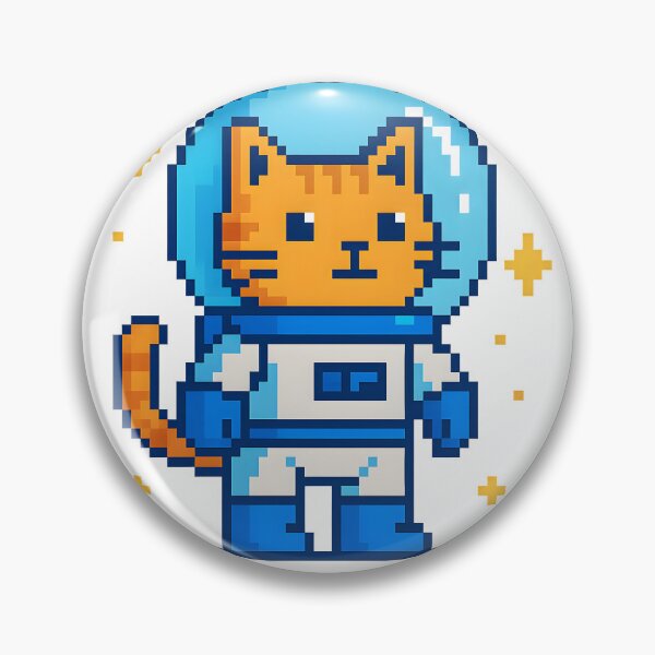 Item preview, Pixel Catstronaut – 8-bit cat in space designed and sold by AlphaAutomation.
