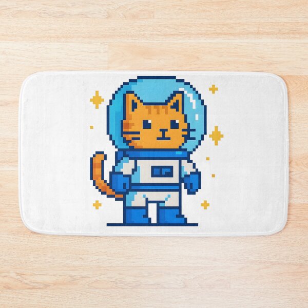 Item preview, Pixel Catstronaut – 8-bit cat in space designed and sold by AlphaAutomation.