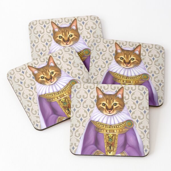 Item preview, Medieval Cat Maiden in Purple designed and sold by Marymarice.