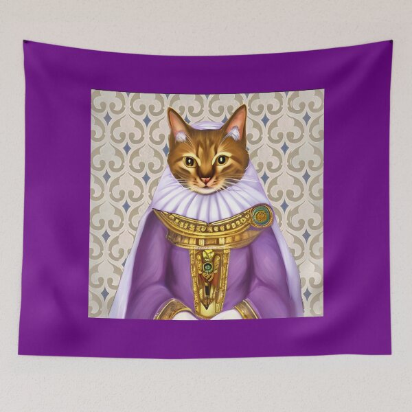 Item preview, Medieval Cat Maiden in Purple designed and sold by Marymarice.