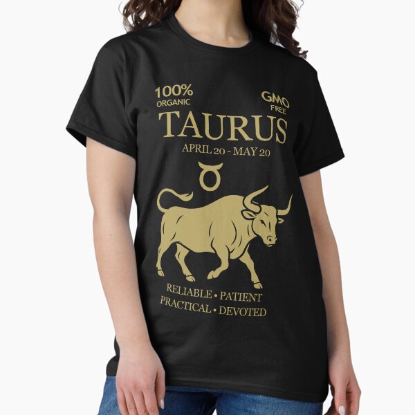 Artikel-Vorschau von Stier Sternzeichen Shirt – Lustiges Horoskop Design für April & Mai Geburtstage (Gold), designt und verkauft von Artistic-Apex.