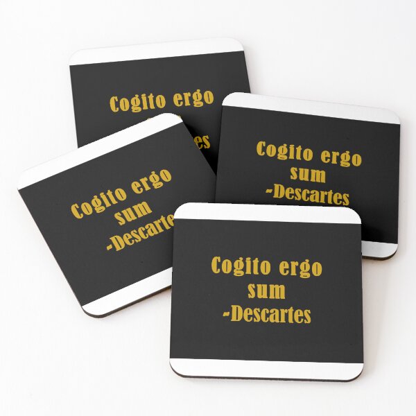Item preview, Descartes quote in Latin designed and sold by anythingbutbroicism.