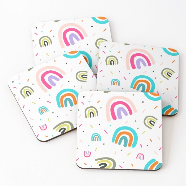 Item preview, Rainbow and confetti pattern  designed and sold by scarabocchidica.