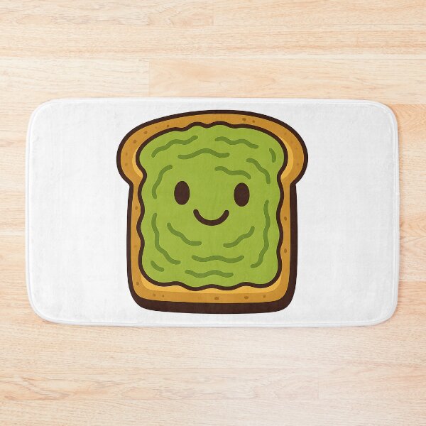 Item preview, Smiley Avocado Toast – Funny Cartoon Breakfast designed and sold by AlphaAutomation.