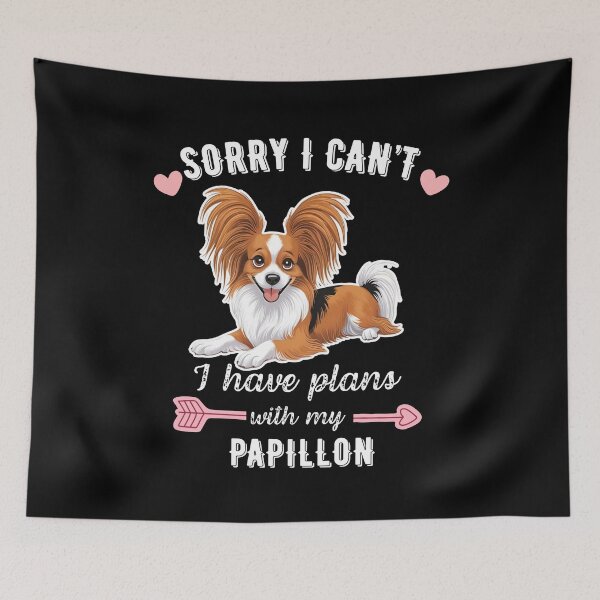 Item preview, Sorry I Can't, I Have Plans With My Papillon – Cute Dog Design with Butterfly Ears designed and sold by GoodyPaws.