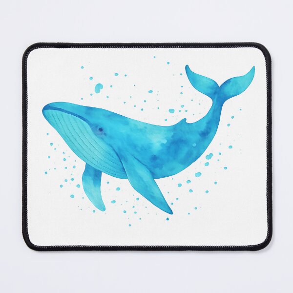 Item preview, Watercolor whale – ocean dreams in blue and turquoise designed and sold by AlphaAutomation.