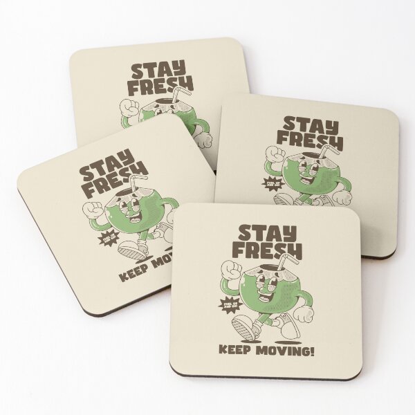 Item preview, Stay fresh, keep moving! coconut character designed and sold by adipra.
