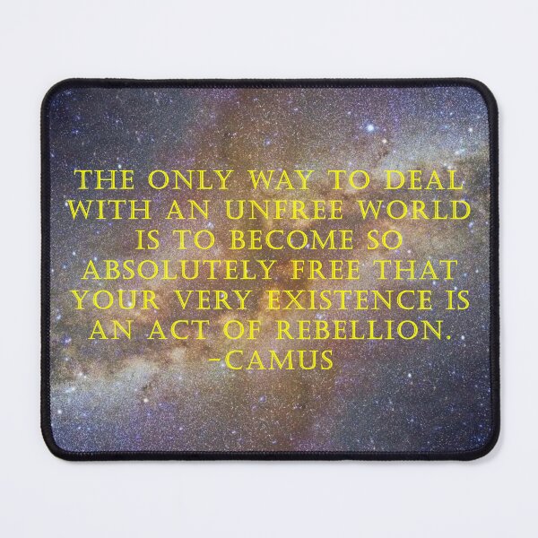 Item preview, Camus Quote with Galaxy Background designed and sold by anythingbutbroicism.