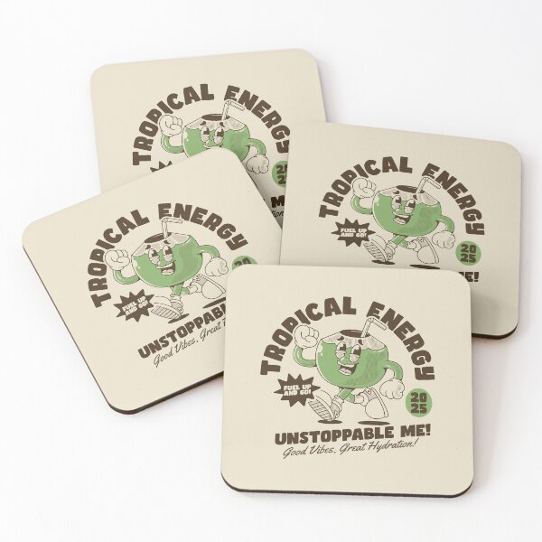 Item preview, Tropical energy, unstoppable me! coconut character designed and sold by adipra.