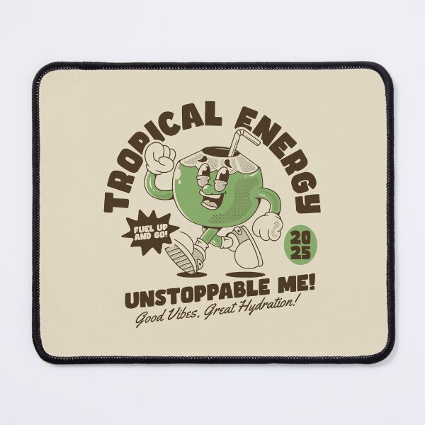 Item preview, Tropical energy, unstoppable me! coconut character designed and sold by adipra.