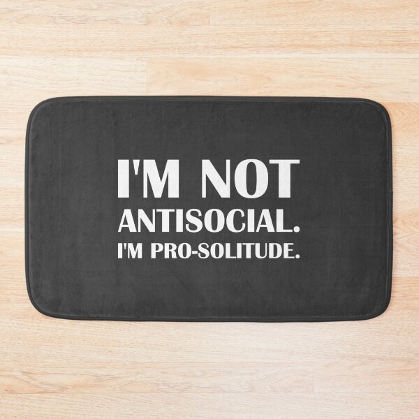 Item preview, I'm Not Antisocial. I'm Pro-Solitude. / Introvert Joke Funny T-Shirt Label designed and sold by introvertvibes.