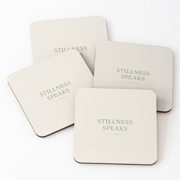 Item preview, Stillness Speaks Quote – Calm Mind Minimal Poster Shirt Gift designed and sold by Designeerguy.