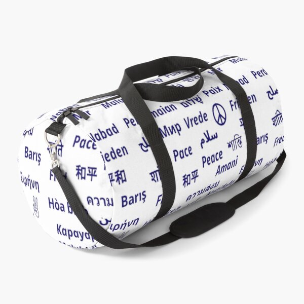 Item preview, Peace, Paix, Paz, Pace in many languages (blue) designed and sold by UnlockKnowledge.