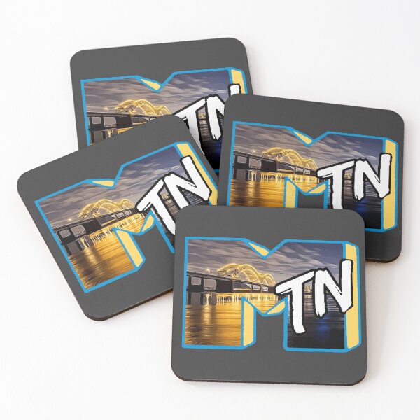 Item preview, Retro Style Memphis TN Logo - Bridge of Lights designed and sold by Pickle Wicked Designs.