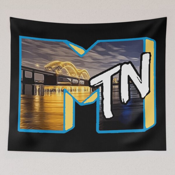Item preview, Retro Style Memphis TN Logo - Bridge of Lights designed and sold by Pickle Wicked Designs.