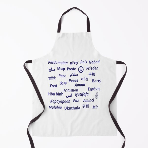 Item preview, Peace, Paix, Paz, Pace in many languages (blue) designed and sold by UnlockKnowledge.