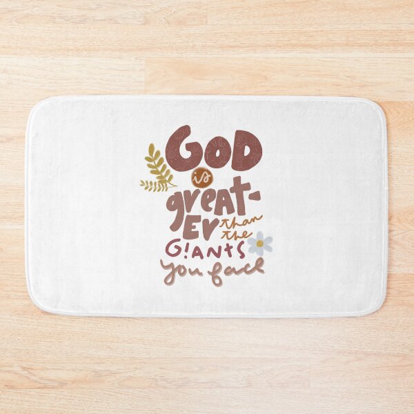 Item preview, GOD IS GREATER THAN THE GIANTS YOU FACE. CHRISTIAN ART designed and sold by Sabrina Coloma.