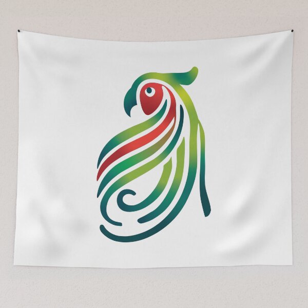 Item preview, Minimalist Parrot designed and sold by LadyInEverGreen.