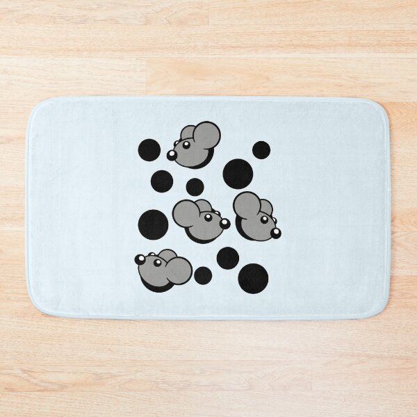 Item preview, Many Mice Peeping 4 Mouse Holes Cute Wall Pattern designed and sold by shirt-o-mat.