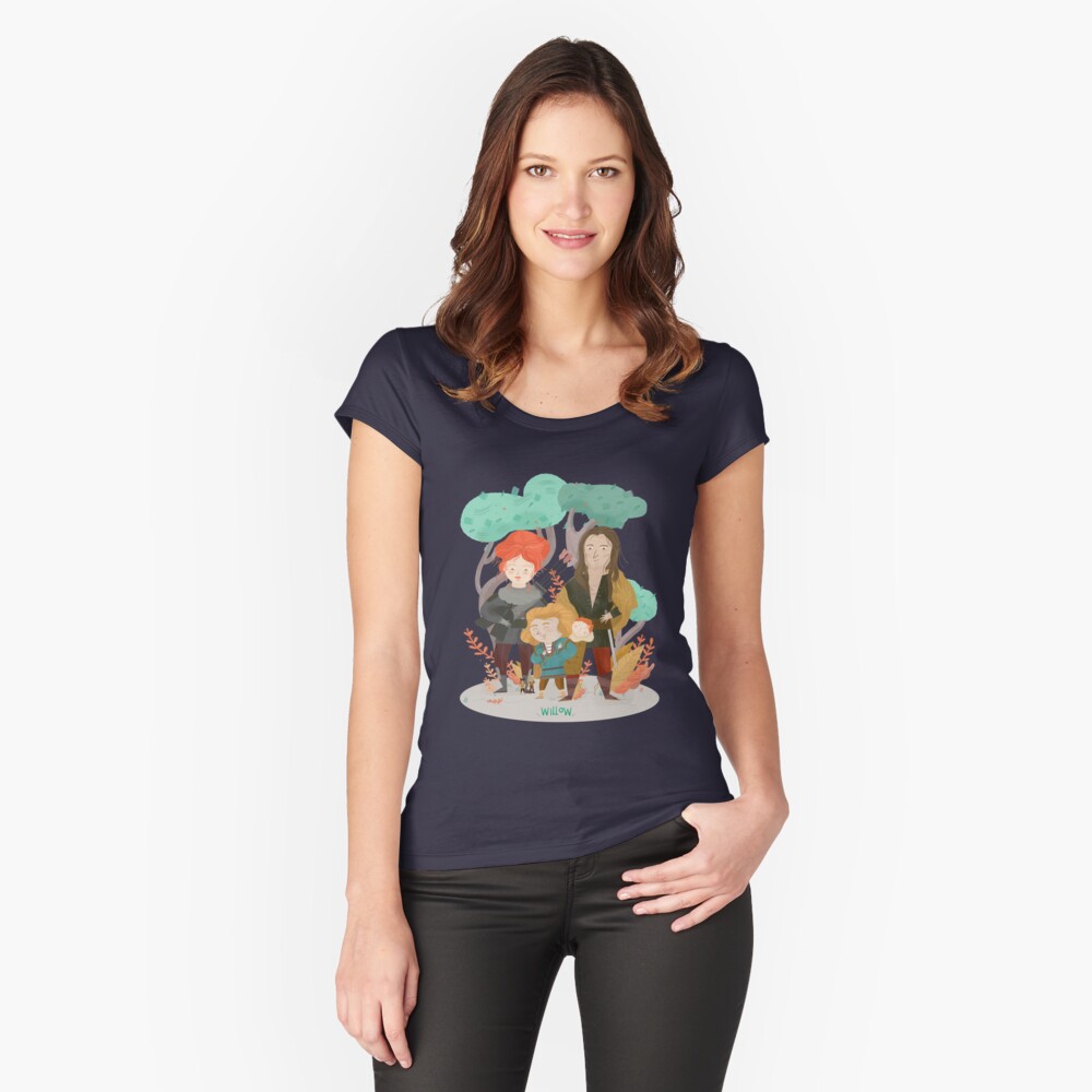 Vista previa del artículo con la obra «Camiseta entallada de cuello ancho», diseñado y vendido por beabgv.