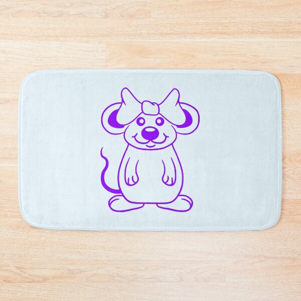 Item preview, Mouse Woman Pretty Bow Girl Little Rat Cute Beauty designed and sold by shirt-o-mat.