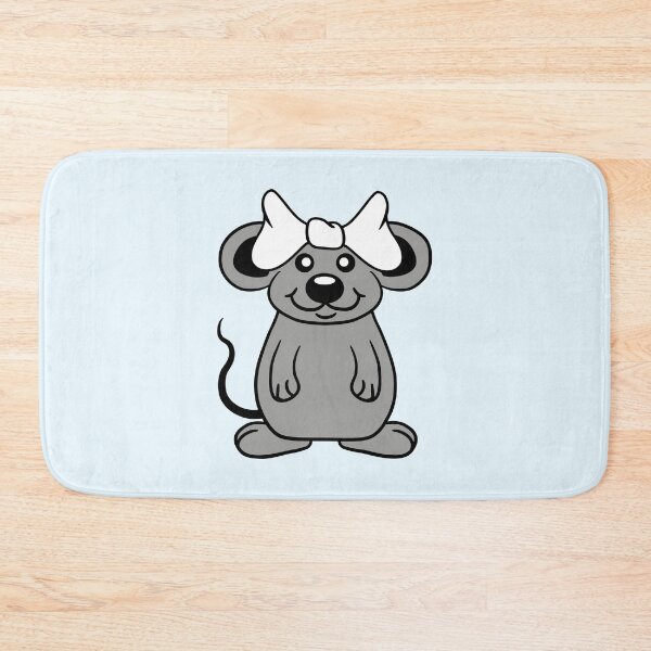 Item preview, Mouse Woman Pretty Bow Girl Little Rat Cute Beauty designed and sold by shirt-o-mat.