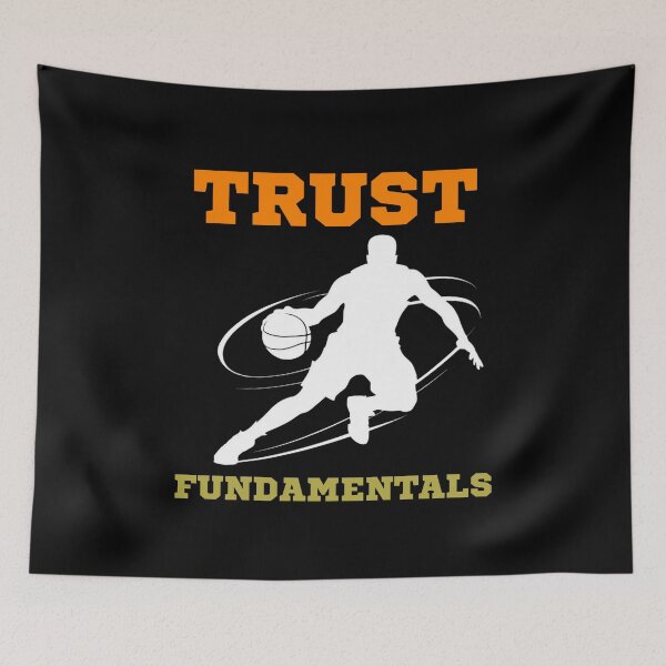 Item preview, Basketball Coach Trust Fundamentals Old Head Funny Sports designed and sold by Laugh-Lines.