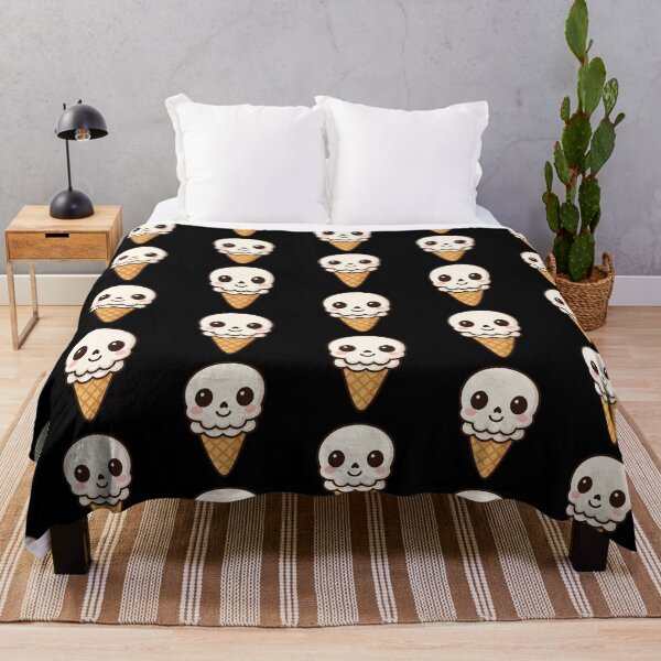Item preview, Kawaii Skull in Ice Cream Cone designed and sold by LaNadaYFundante.