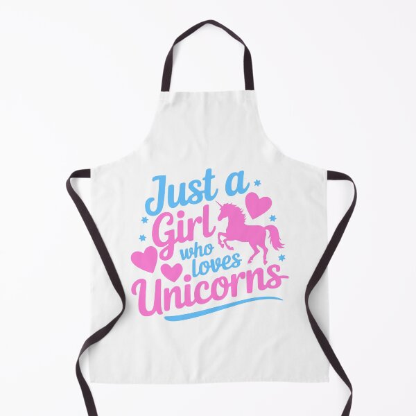 Item preview, Just A Girl Who Loves Unicorns. Pink and Blue Unicorn designed and sold by PMCreative.
