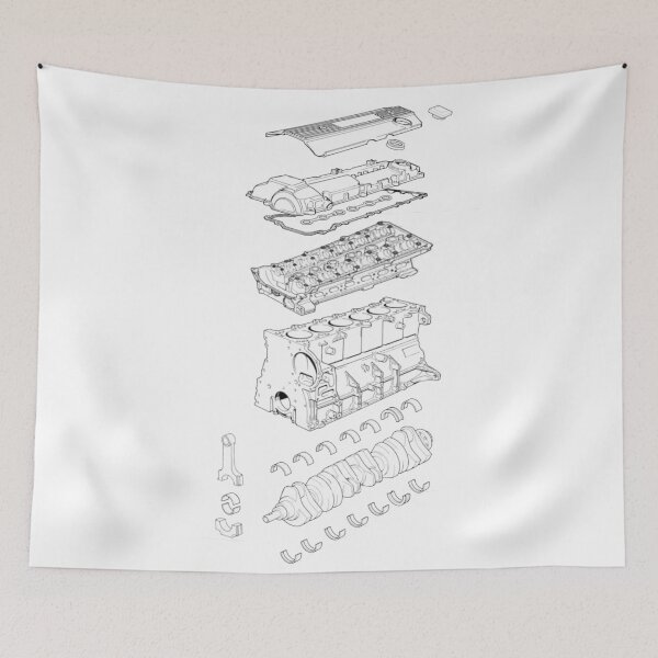 Item preview, M52 engine design Simple designed and sold by Celica_4_eyes.