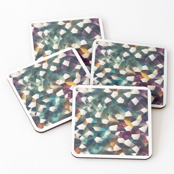 Item preview, Abstract Geometric Mosaic - Colorful Polygon Pattern designed and sold by latelierdechris.