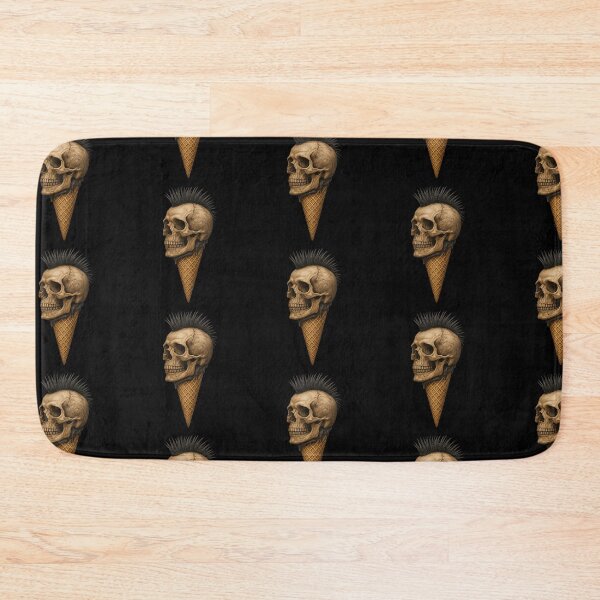 Item preview, Realistic Punk Skull in an Ice Cream Cone designed and sold by LaNadaYFundante.