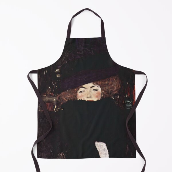 Item preview, Dame mit Hut und Federboa Klimt portrait designed and sold by EmeraldeaArt.